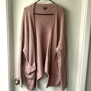 Pale pink oversized cardigan XL